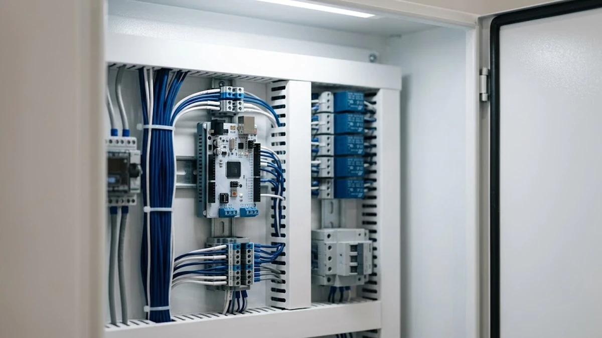 مقارنة هندسية داخل غرفة تحكم بين الأنظمة البرمجية المفتوحة والحلول التجارية الجاهزة للمباني الذكية