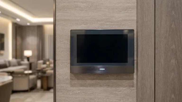 Premium Integrated Smart Home Control Panel in Luxury Saudi Villa