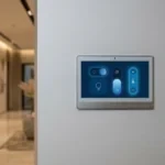Premium Wall-Mounted Smart Home Control Panel in Luxury Saudi Villa
