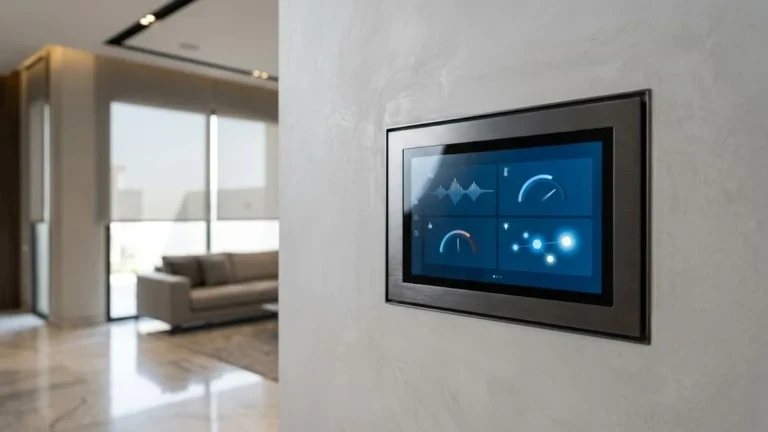 Integrated Smart Home Control Panel in Premium Saudi Villa