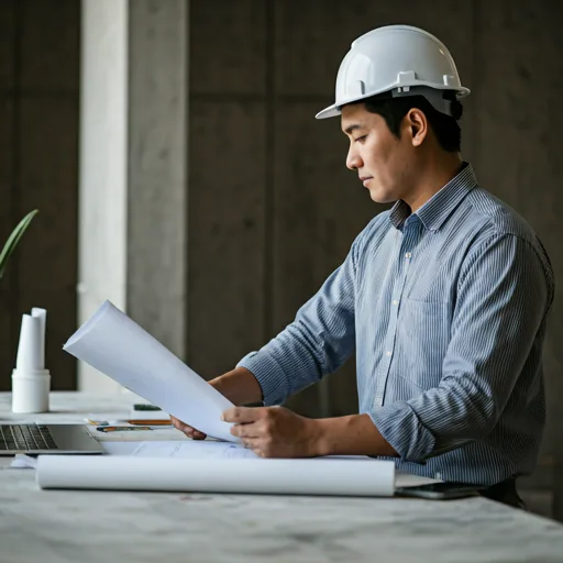 Professional engineer at site