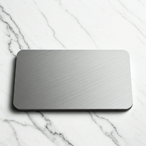Brushed metal keypad