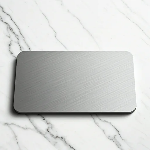 Brushed metal keypad